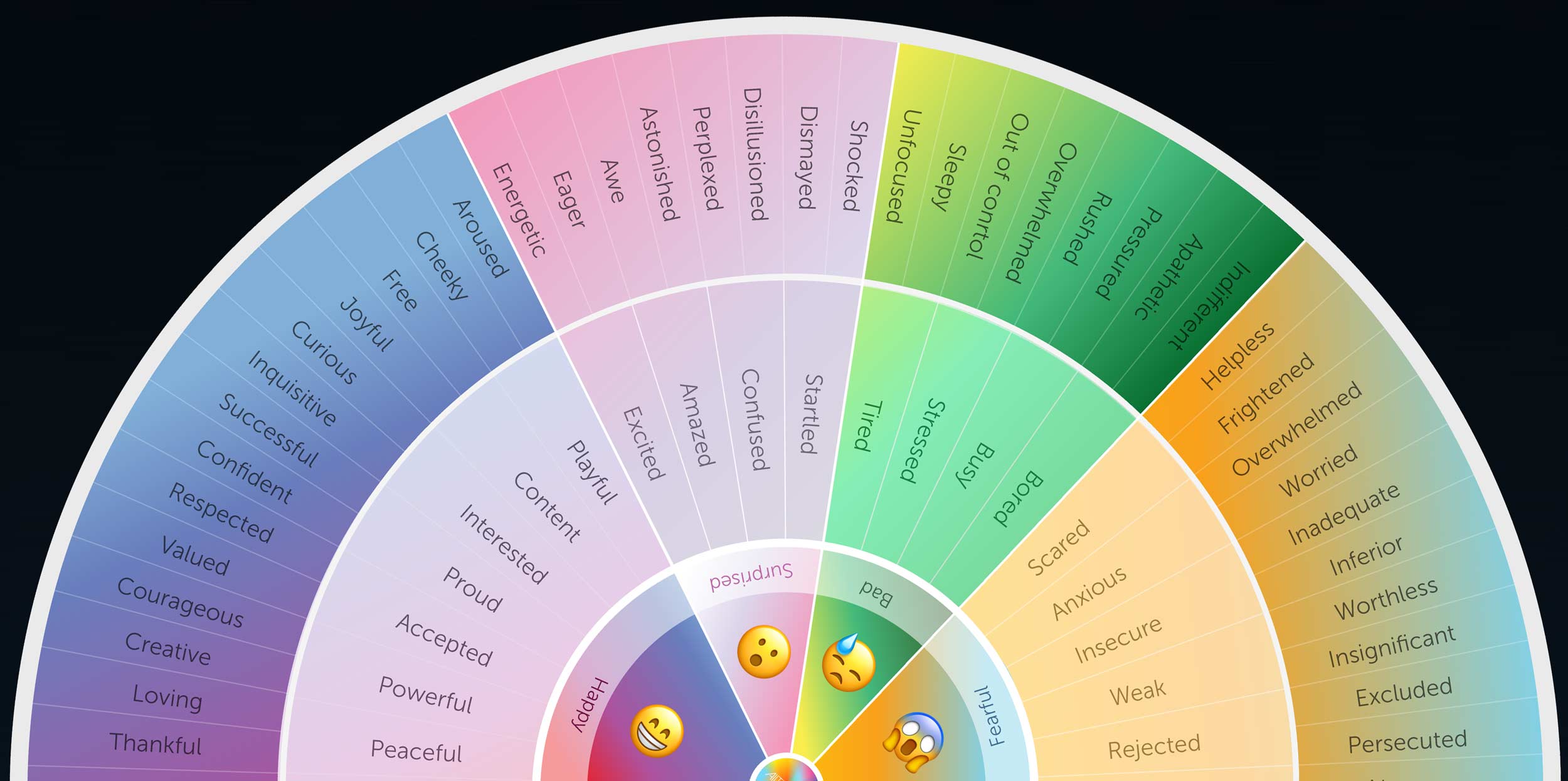 emotional vocabulary wheel